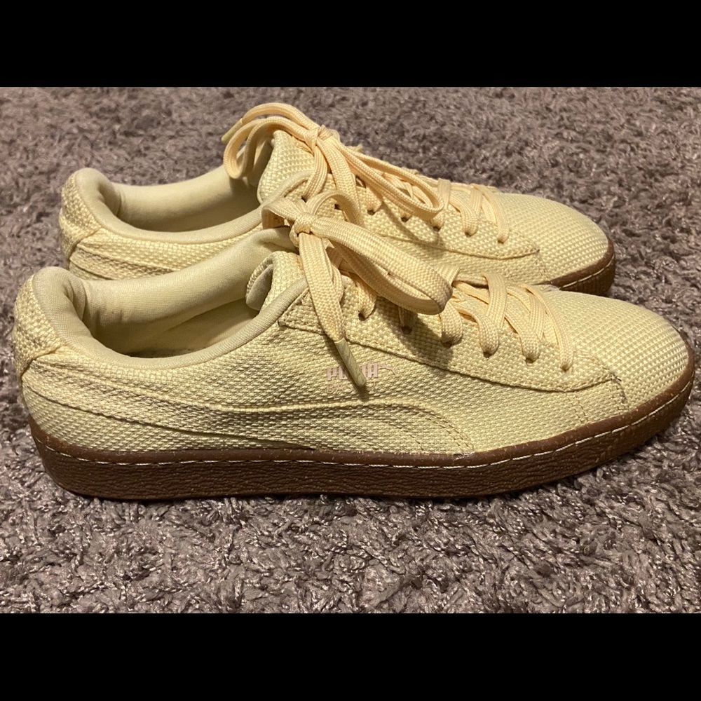 Puma Men's Basket Ripstop Ice Cream Mellow Yellow